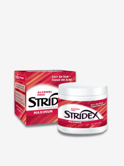 Stridex alcohol free 2% salicylic acid acne medication toner pad