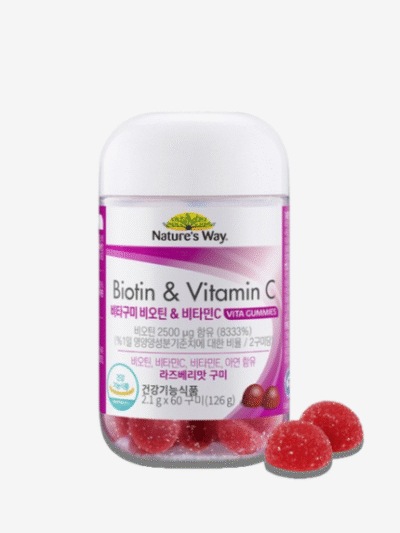 Nature’s Way Biotin & Vitamin C Raspberry Flavor