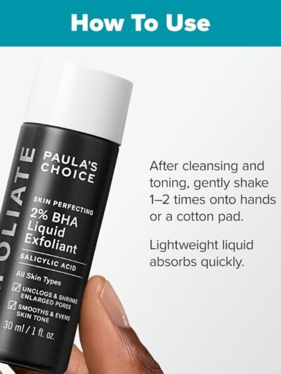 Paula’s Choice 2% BHA exfoliant